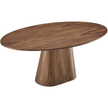 Provision Walnut 75 Inch Oval Dining Table