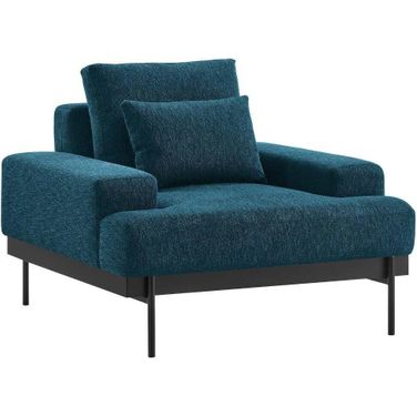 Proximity Azure Upholstered Fabric Arm Chair