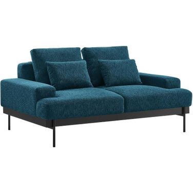 Proximity Azure Upholstered Fabric Loveseat