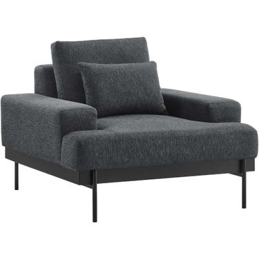Proximity Charcoal Upholstered Fabric Arm Chair