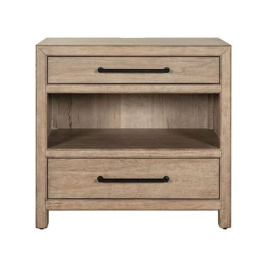 Proximity Place Bedside Chest with Charging Station In Barley Buff