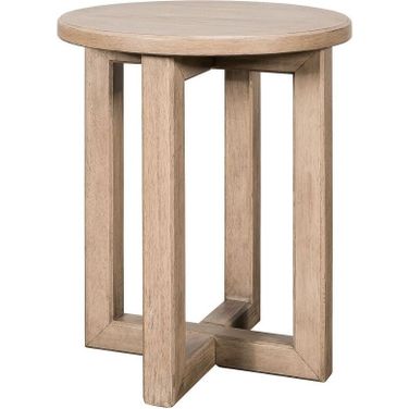 Proximity Place Chairside Table In Barley Buff