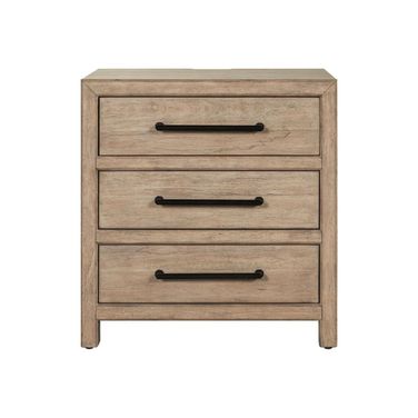 Proximity Place Nightstand with Charging Station In Barley Buff