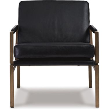 Puckman Black Accent Chair