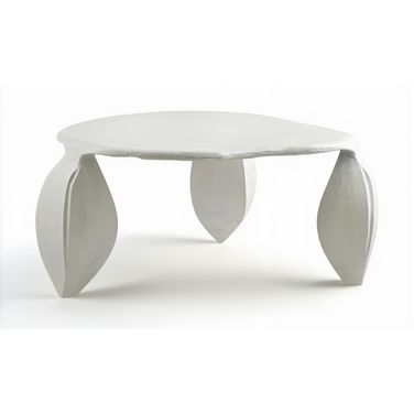 Pueblo Aluminum Coffee Table In Cream