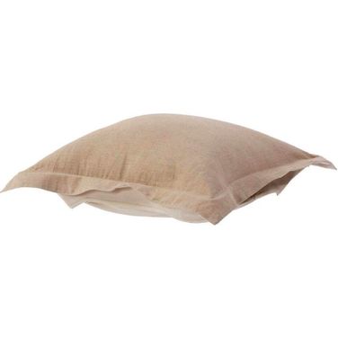 Puff Ottoman Cushion Linen Slub (Cushion and Cover Only) In Natural
