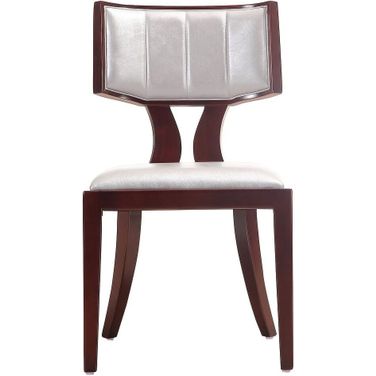 Pulitzer Dining Chair (Set of 2) in Silver and Walnut