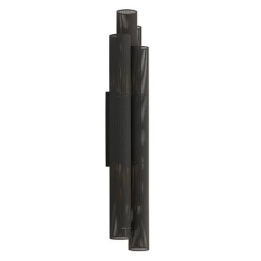 Punch Oversized Outdoor Sconce In Marine Grade Matte Black
