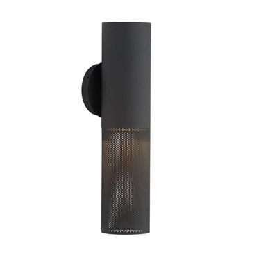 Punch Small Outdoor Sconce In Marine Grade Matte Black