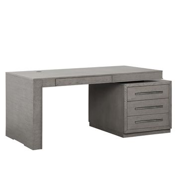 Pure Modern Soft Moonstone Executive Desk