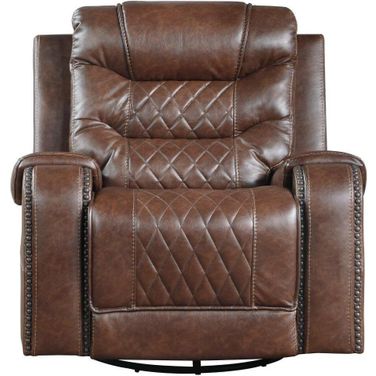 Putnam Brown Swivel Glider Recliner