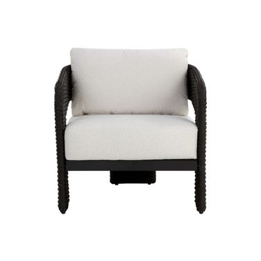 Pylos Lounge Chair In Black and Louis Cream