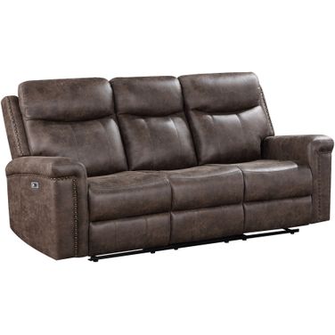 Quade Sofa with Power Footrest In Mocha