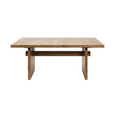 Quincey Wood Kitchen Rectangular Dining Table In Brown