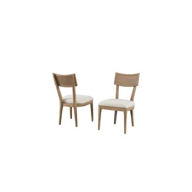 Quincey Wood Kitchen Table Dining Side Chairs Set of 2 In Brown