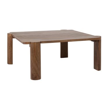Quincy Rectangular Mango Wood Coffee Table In Walnut