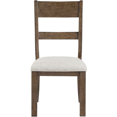 Quinn Side Chair Set of 2 In Brown and Gray