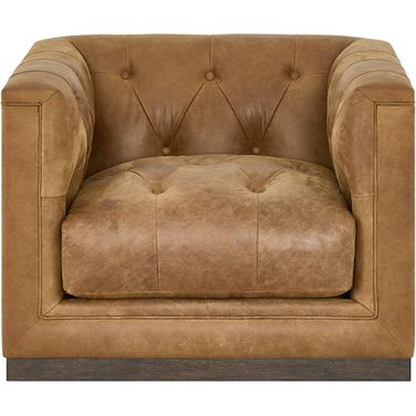 Quinn Swivel Chair In Brown