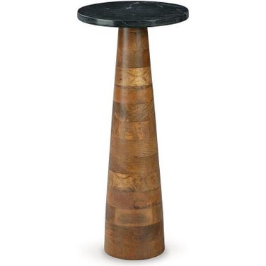 Quinndon Accent Table In Brown and Black