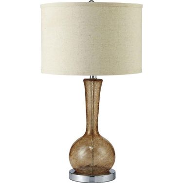 Rachel 15 Inch Height Glass Table Lamp In Amber