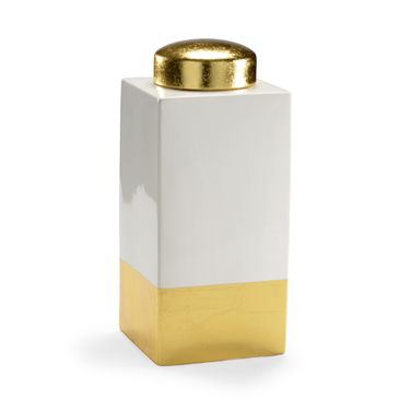 Rachel Vase In Cream and Gold