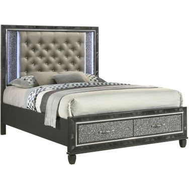 Radiance Queen Storage Bed In Black