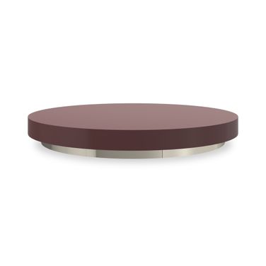 Radius Cocktail Round Accent Tray In Red