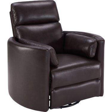 Radius Florence Brown Cordless Power Swivel Glider Recliner