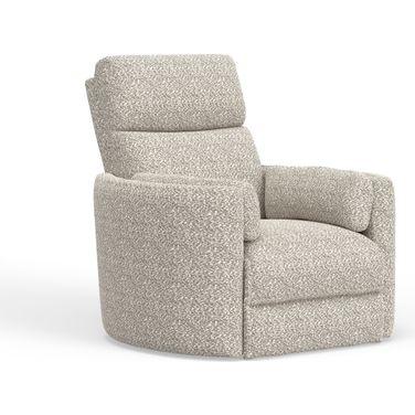 Radius Swivel Power Glider Recliner In Tatum River Rock