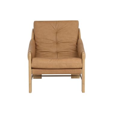 Rafferty Lounge Chair In Rustic Oak and Ludlow Sesame