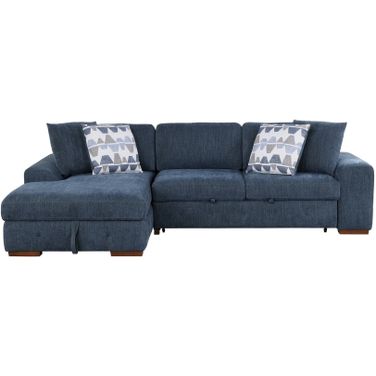 Raife 2-Piece Sectional with Left Chaise In Blue