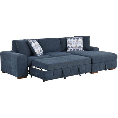 Raife 2-Piece Sectional with Right Chaise In Blue