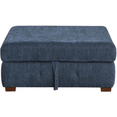 Raife Storage Ottoman In Blue