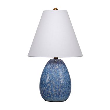 Raindrop Ceramic Table Lamp In Blue
