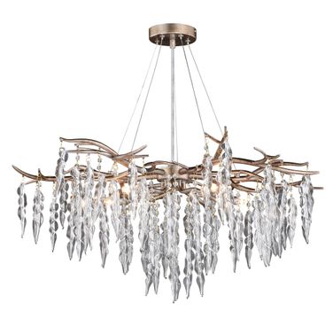 Rainier 5 Light Chandelier In Silver Mist
