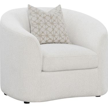 Rainn Upholstered Tight Back Chair Latte
