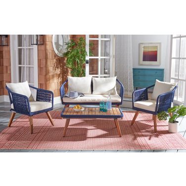 Raldin Rope 4 Pc Living Set in Beige