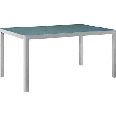 Raleigh 59 Inch Outdoor Patio Aluminum Dining Table