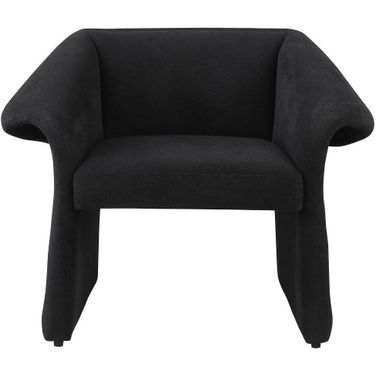 Ramsey Upholstered Sloped Arm Accent Chair In Black