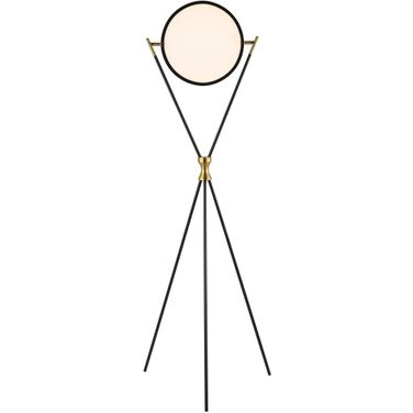 Rana Floor Lamp in Black and Gold