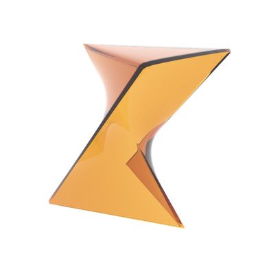 Randolph Accent Side Table Indoor and Outdoor Use In Transparent Tea