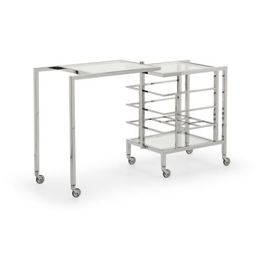 Rankin Bar Cart In Silver