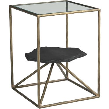 Ranol Side Table In Brass