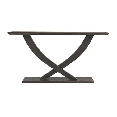 Rasmus Console Table In Black Charcoal