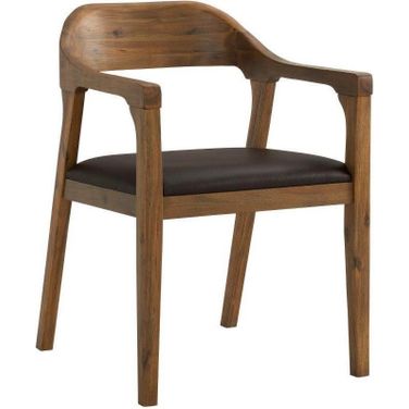 Rasmus Dining Arm Chair In Chestnut Wire-Brush Finish