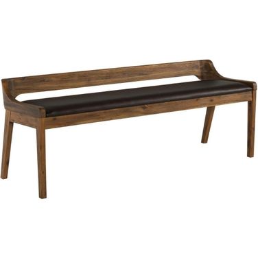 Rasmus Dining Bench In Chestnut Wire Brush Finish