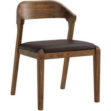 Rasmus Dining Side Chair In Chestnut Wire-Brush Finish