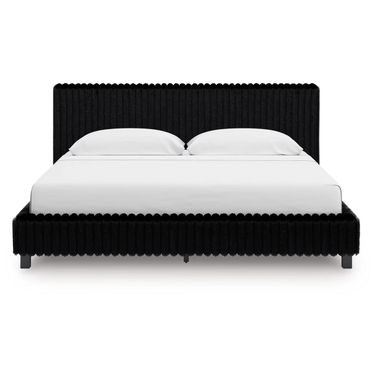 Ravalori King Upholstered Bed In Black