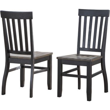 Raven Ebony And Driftwood Noir Side Chair Set Of 2