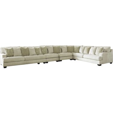 Rawcliffe 5-Piece Sectional In Parchment